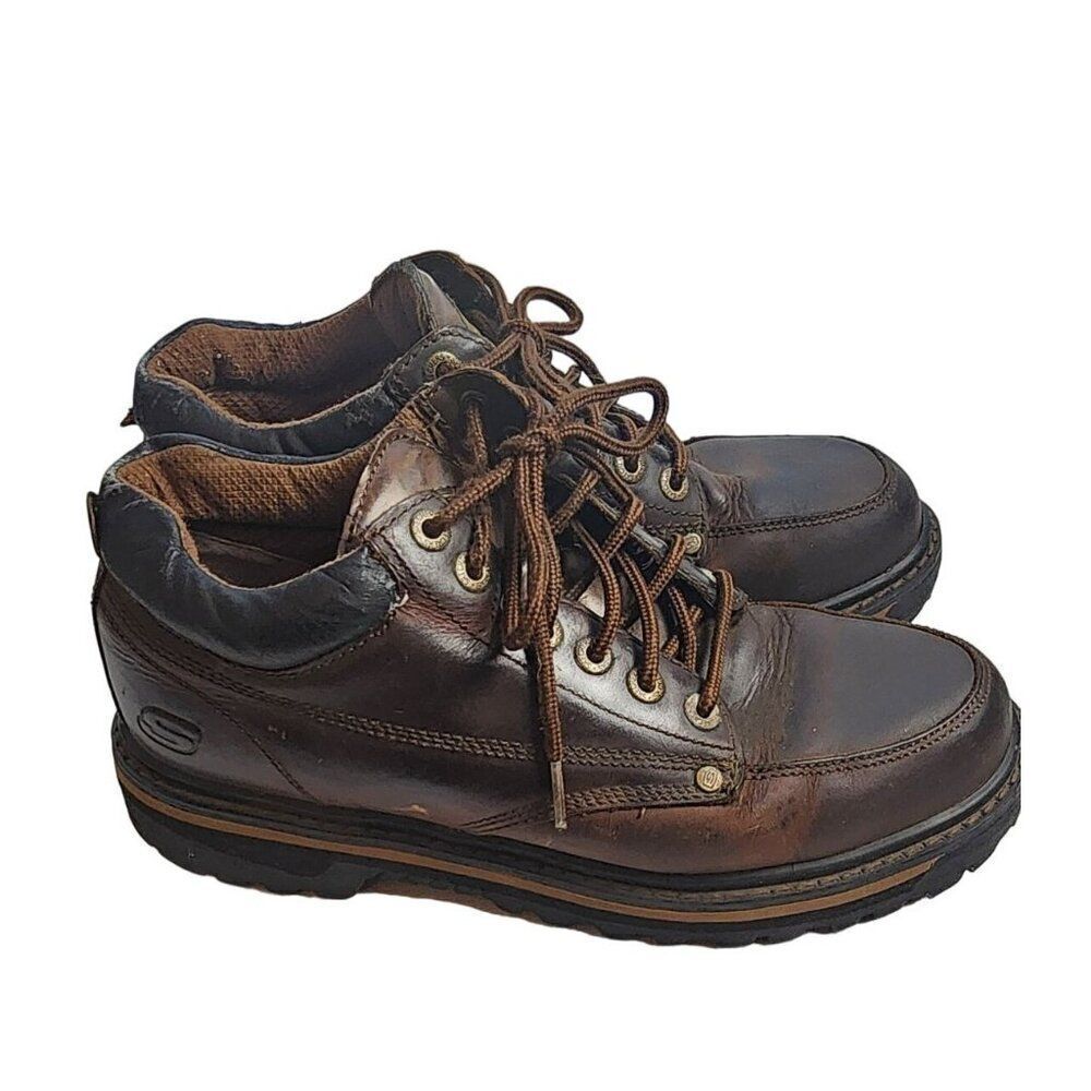 Skecher's Mariner Men's Size 10 Brown Leather Boots